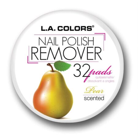 LA Colors Scented Nail Polish Remover Pads – Pear, 32 Ct