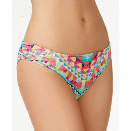 Women’s Tribal-Print Cheeky Hipster Bikini Bottom Multi-Color Medium