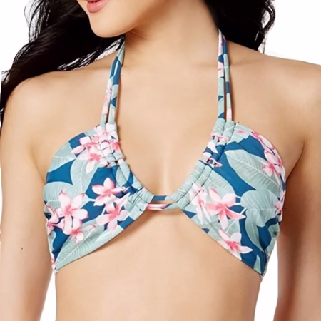Women’s Aloha Waters Halter Bikini Top Navy Multi Large