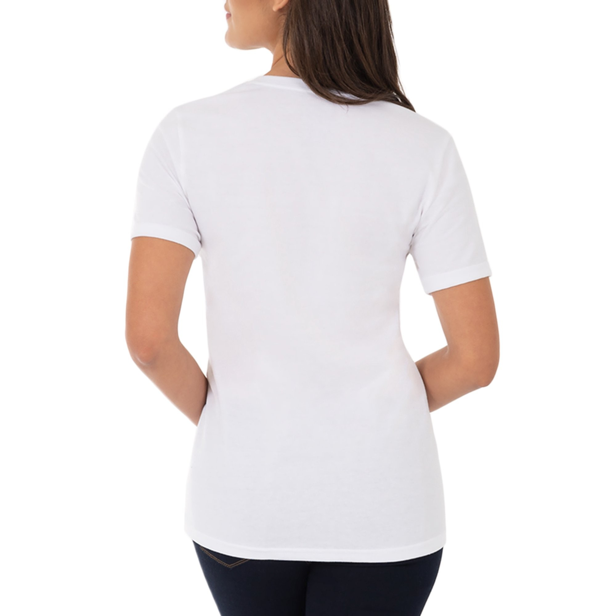 Women’s Short Sleeve Crewneck T-Shirts 2-Pack Black Soot & Arctic White L – Everyday Comfort in a Classic Fit - Image 7