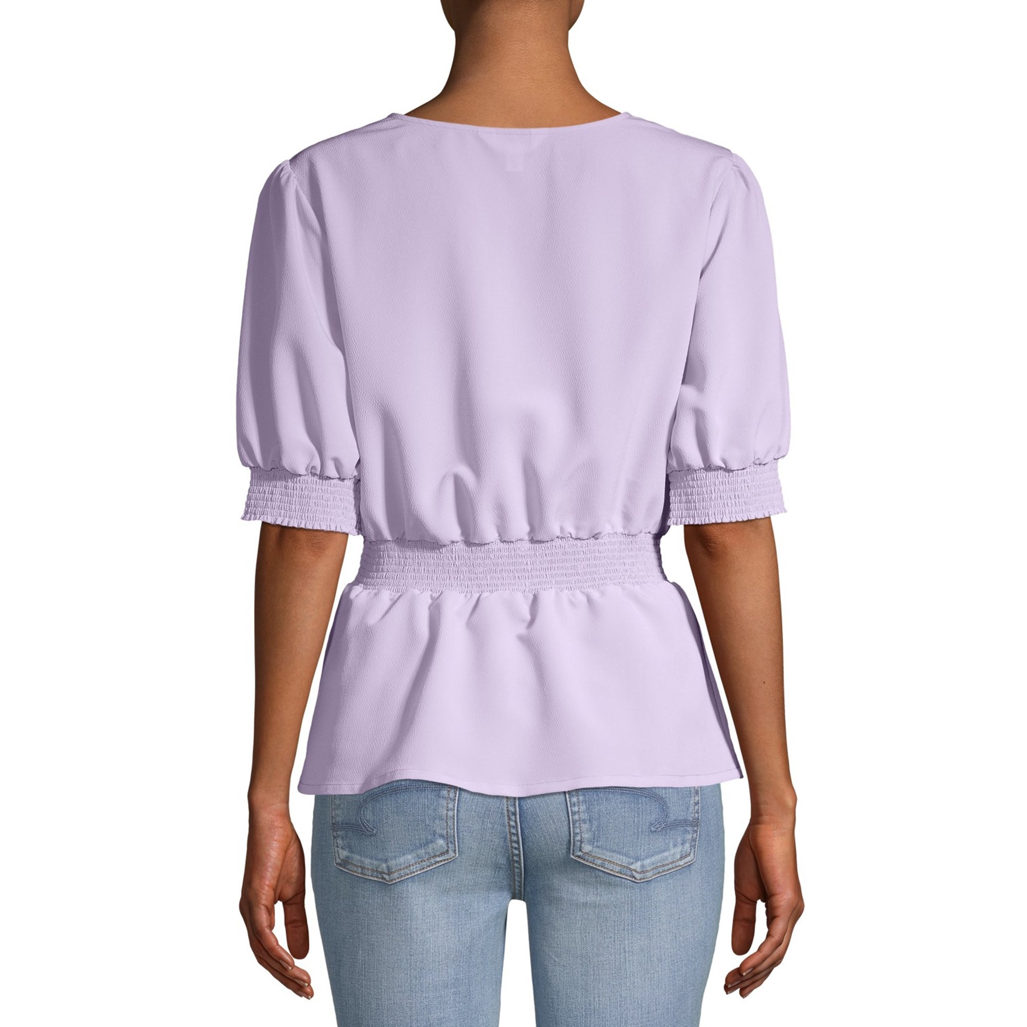 Women’s Button Smock Top Lavender Sunrise Small – Light, Feminine & Effortlessly Chic - Image 2