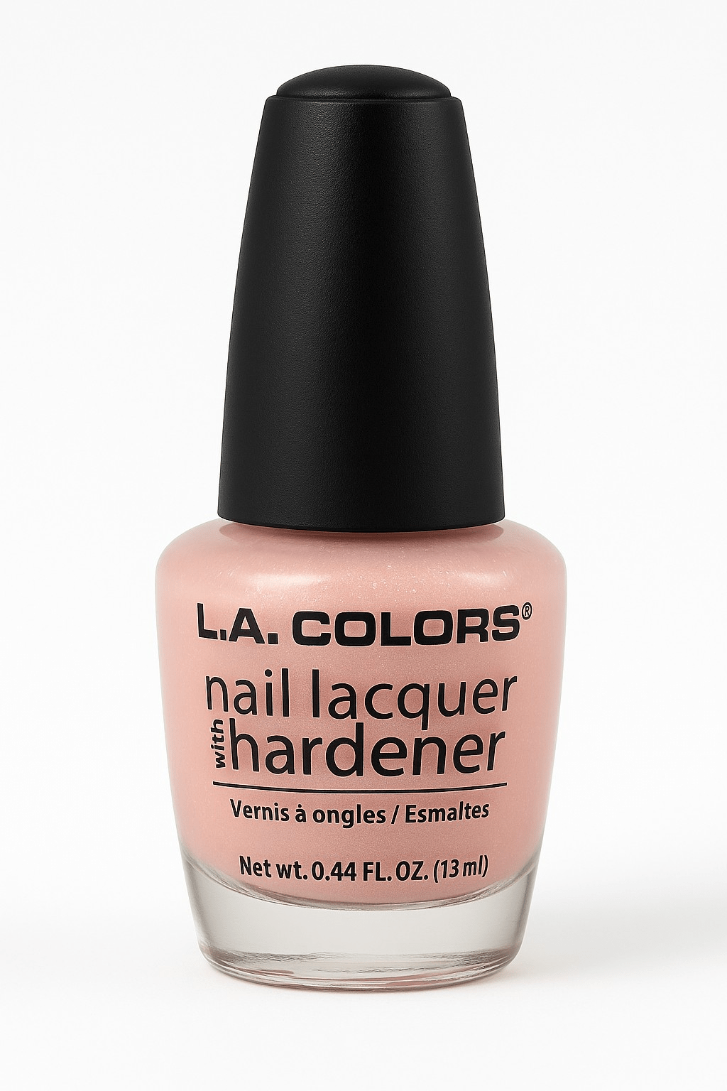 L.A. Colors Nail Lacquer with Hardener, Cotton Candy, 0.44 fl oz (13 ml)