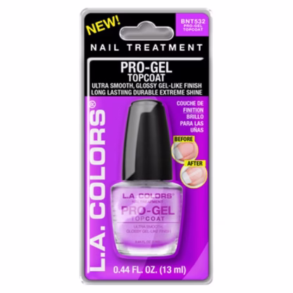 L.A. Colors Pro-Gel Topcoat Nail Treatment 0.44 fl oz (13ml)