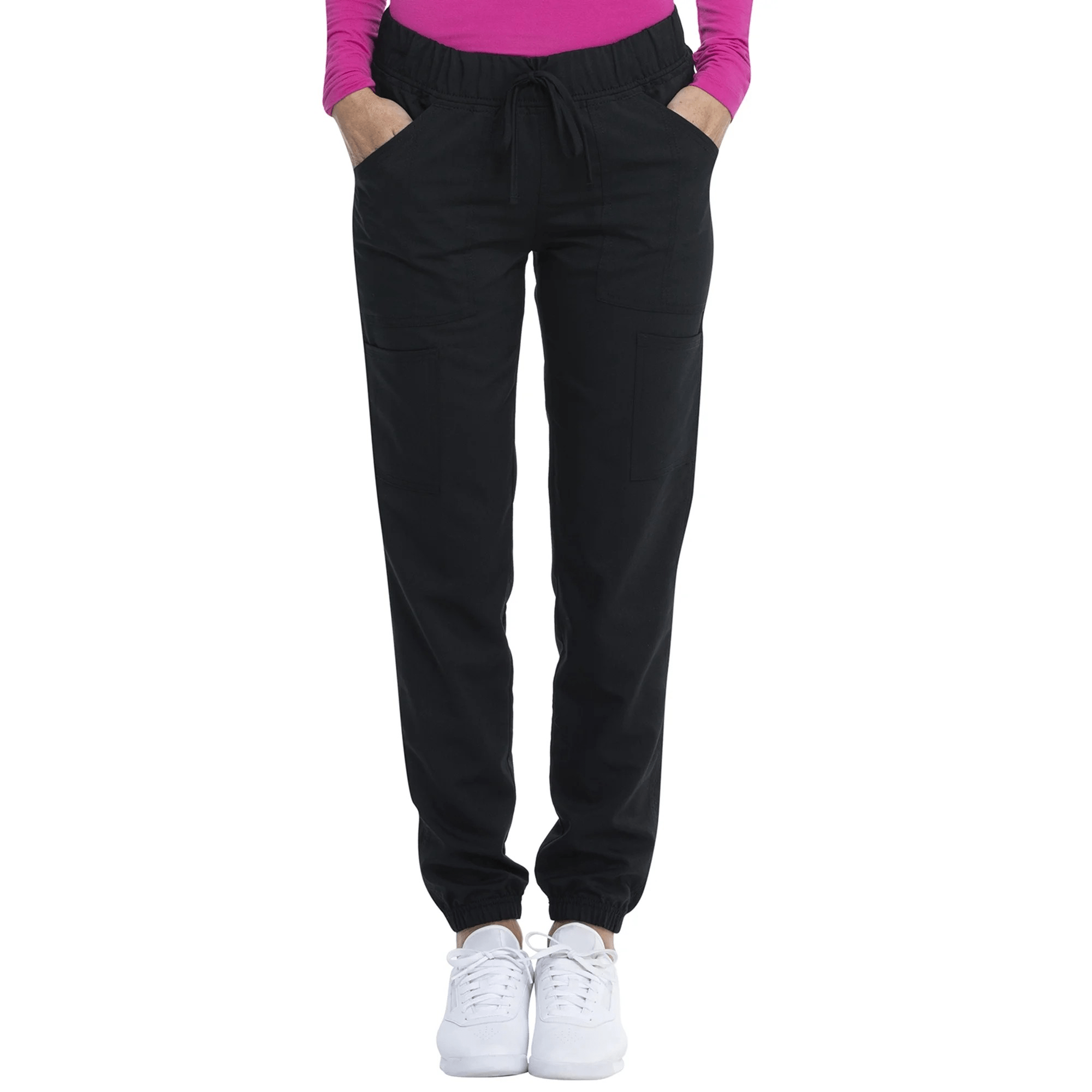 Scrubstar Women’s Fashion Premium Ultimate Jogger Scrub Pants, Black, Size S Petite