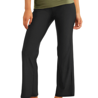 No Boundaries Juniors Flare Yoga Pants, Olive Branch, S (3–5)