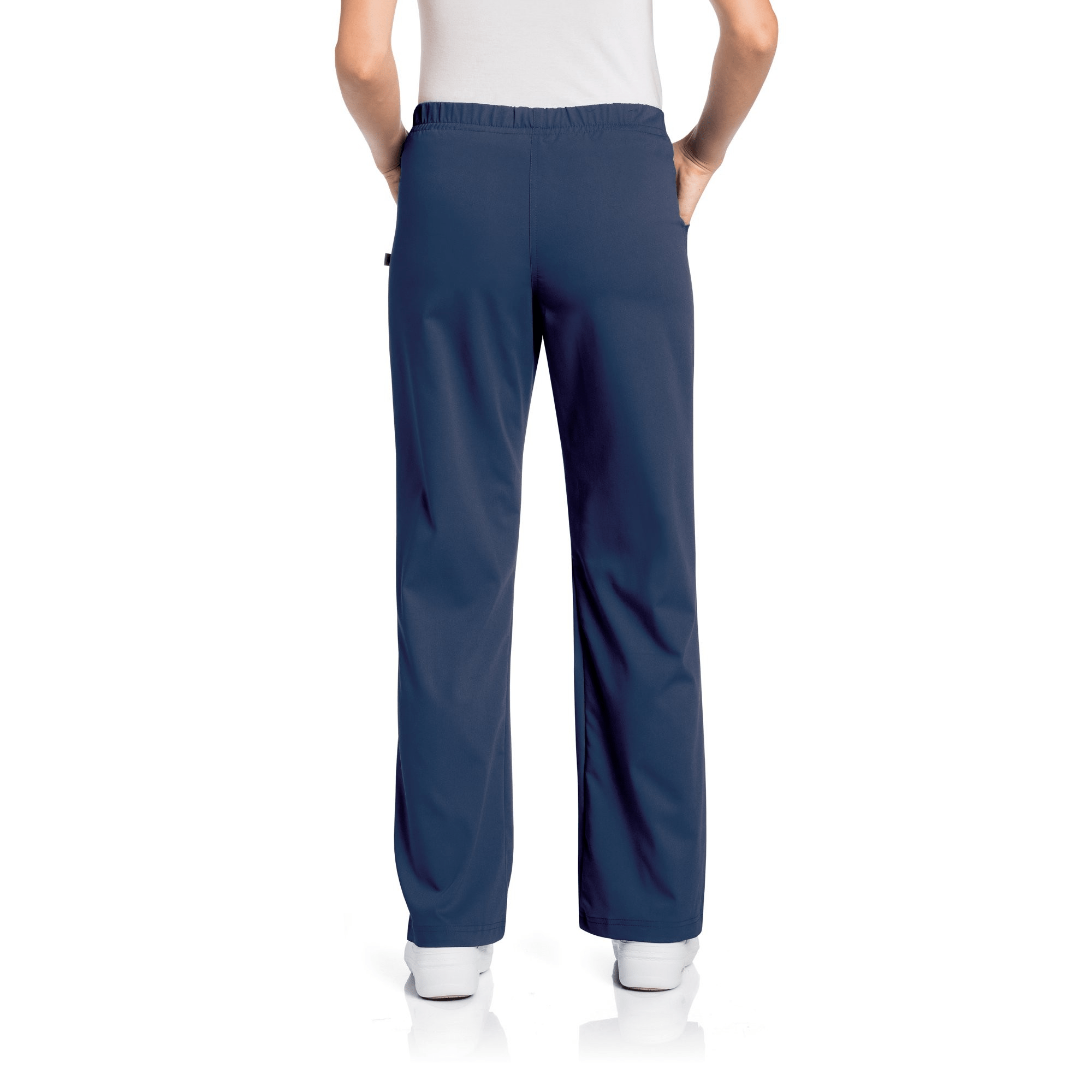 Women's Alexis Comfort Elastic Waist Scrub Pants, Navy, Size 3XL - Image 2