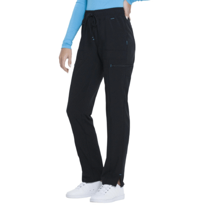Women’s Scrubstar Regular Fit Straight-Leg Cargo Scrub Pants, Black, S - Image 2