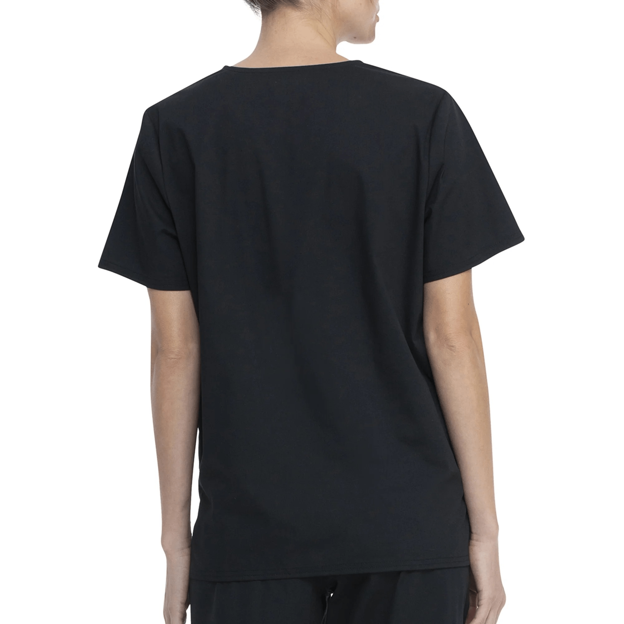Scrubstar Core Essentials Unisex V-Neck Scrub Top, Black, L - Image 2
