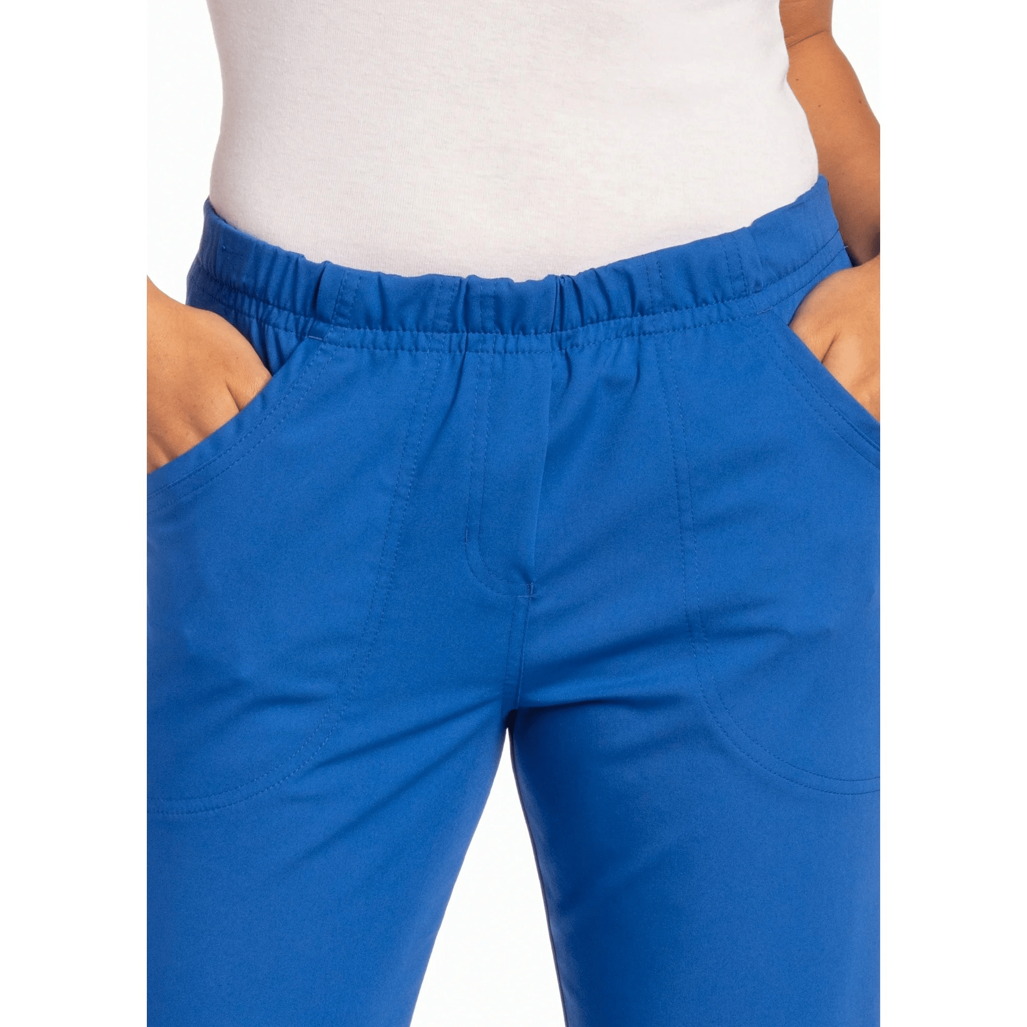 Urbane by Landau Women’s Alexis Comfort Elastic Waist Scrub Pants, Galaxy Blue, Size XL - Image 2