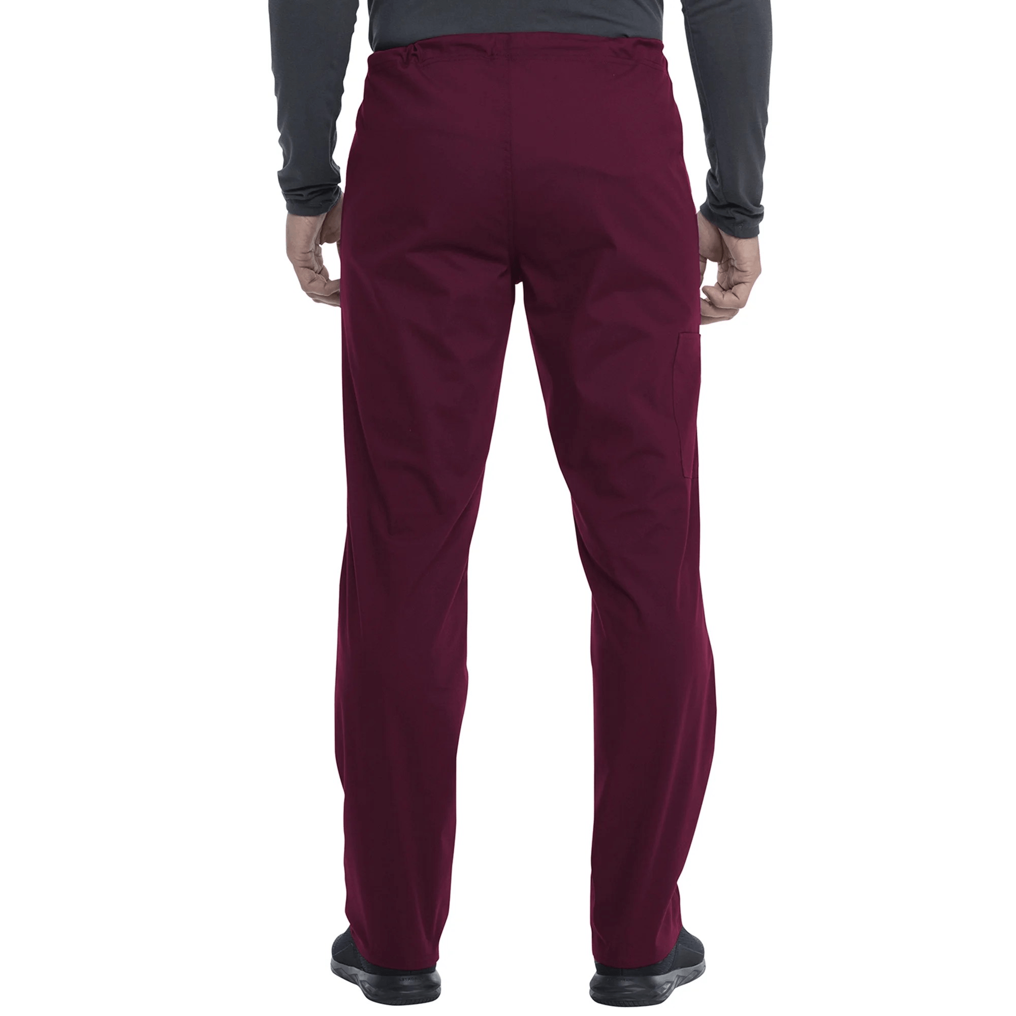 Scrubstar Core Essentials Unisex Scrub Pants with Drawstring Tie, Wine, XL - Image 4