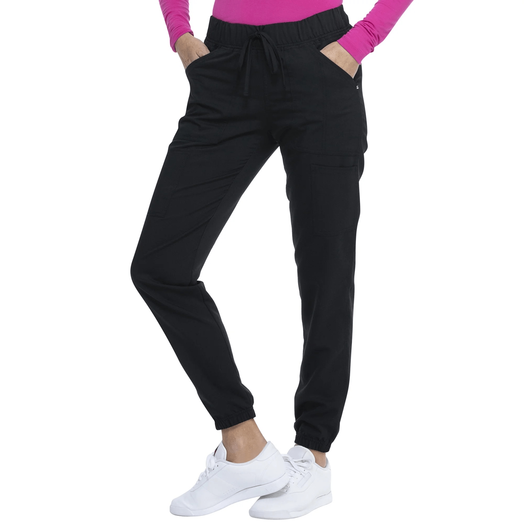 Scrubstar Women’s Fashion Premium Ultimate Jogger Scrub Pants, Black, Size S Petite - Image 4