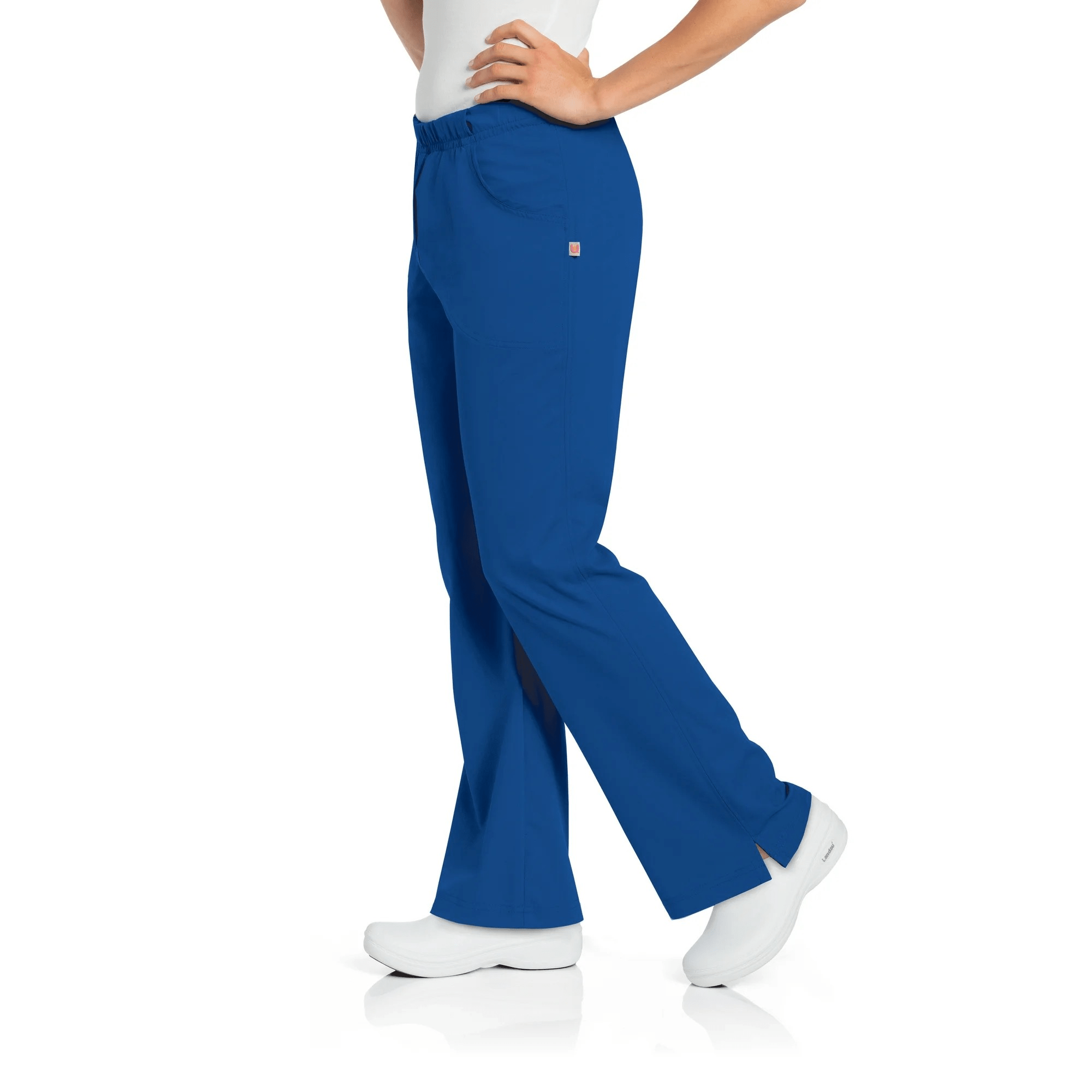 Urbane by Landau Women’s Alexis Comfort Elastic Waist Scrub Pants, Galaxy Blue, Size XL - Image 6