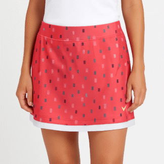 Callaway Women's Elastic Waist Golf Skort, Sunkist Coral, M