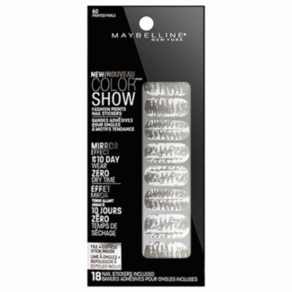 Maybelline Limited Edition Nail Stickers, Frayed Foils (60), 18 Ct