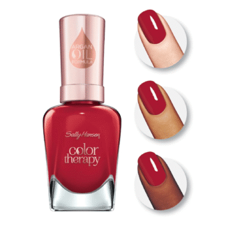 Sally Hansen Color Therapy Nail Polish, Red-y To Glow (350), 0.5 fl oz