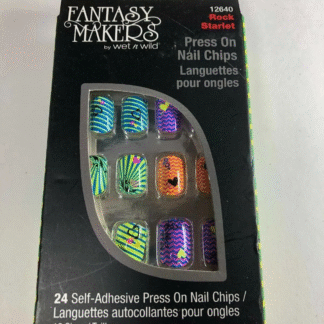 Fantasy Makers Press-On Nail Chips, Rock Starlet (12640), 24 Pieces