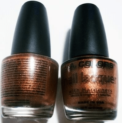 L.A. Colors Nail Lacquer, Metallic Copper (NP289), 0.50 fl oz