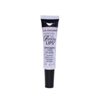 L.A. COLORS Glossy Lips Sheer Lip Gloss, Clear, 0.50 fl oz