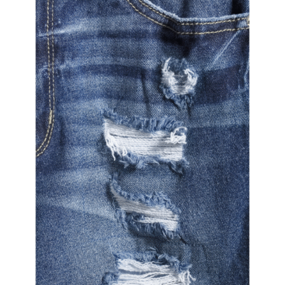 No Boundaries Women’s Boyfriend Bermuda Jean Shorts, Medium Wash, Size 15 - Image 5