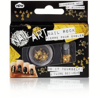 Skulls & Studs Do It Yourself Nail Art Kit, Glam Gold Edition