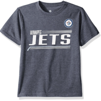 NHL Winnipeg Jets Patrik Laine Icing Name and Number Tee, Navy, Youth Large 10/12