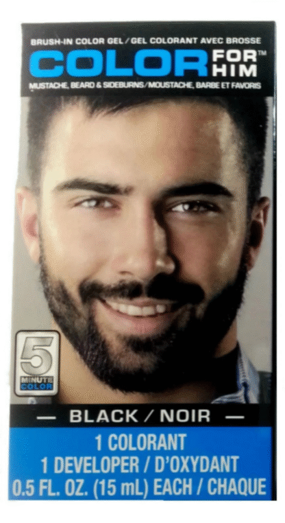 Color For Him Brush-In Color Gel, Black