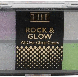 Milani Rock & Glow All-Over Glitter Cream, Rock N’ Roll (03), 0.11 oz