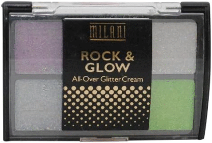 Milani Rock & Glow All-Over Glitter Cream, Rock N’ Roll (03), 0.11 oz