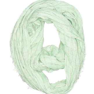 Apt. 9 Women's Lurex Fringed Infinity Scarf, Sage