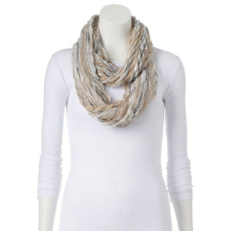 Apt. 9 Women’s Lurex Infinity Scarf, Blue