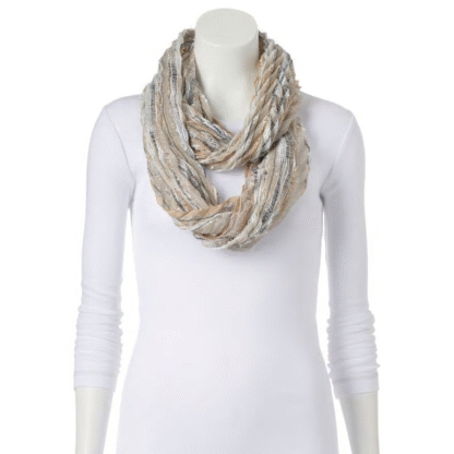 Apt. 9 Women’s Lurex Infinity Scarf, Blue