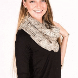 Apt. 9 Women's Knit Lurex Infinity Scarf, Polar White