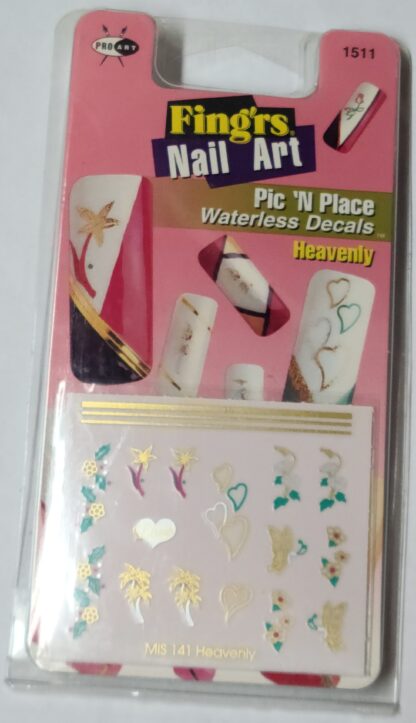 Fingr’s Nail Art Pic ‘N Place Waterless Decals, Heavenly #1511