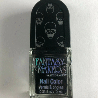 Wet n Wild Fantasy Makers Nail Polish, 12561 Darkest Hour, Jet Black