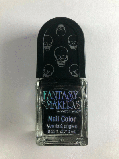 Wet n Wild Fantasy Makers Nail Polish, 12561 Darkest Hour, Jet Black