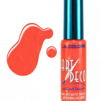 L.A. Colors Art Deco Nail Art Lacquer, NA919 Bright Orange