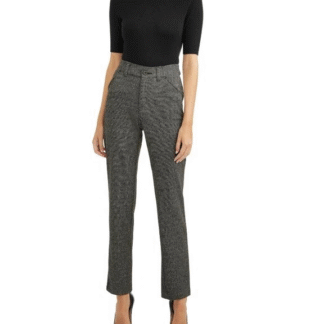 Time and Tru Women’s Knit Trouser Pants, Herringbone Tweed, Size 14
