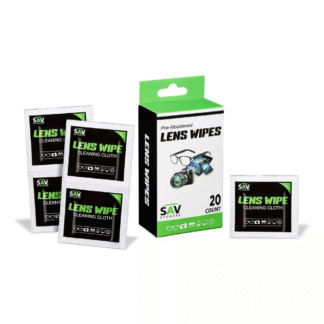 SAV Eyewear Pre-Moistened Lens Cleaner Wipes, 20 Count