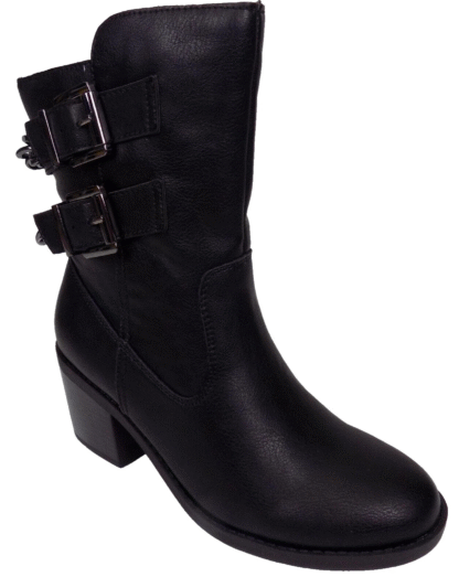 Fergalicious Women's Wishful Almond Toe Mid-Calf Fashion Boots, Black, Size 5.5 - Image 3