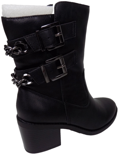 Fergalicious Women's Wishful Almond Toe Mid-Calf Fashion Boots, Black, Size 5.5 - Image 6