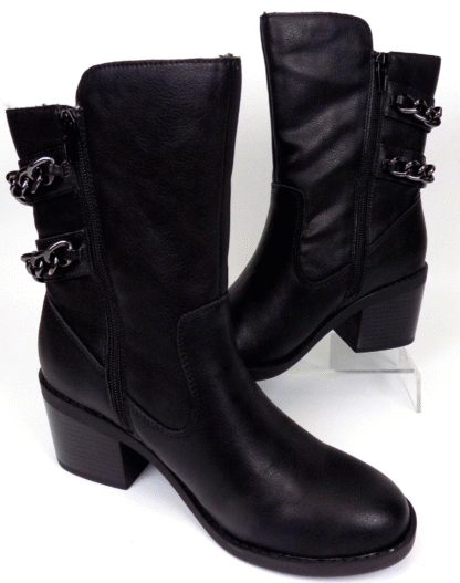 Fergalicious Women's Wishful Almond Toe Mid-Calf Fashion Boots, Black, Size 5.5 - Image 7