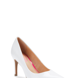 Scoop Women’s Jessica Pointed Toe Pumps, White, Size 6.5